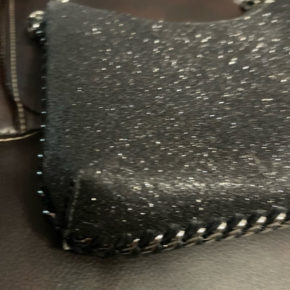 Stella McCartney Black Sparkle Shoulder Bag - Picture 4 of 8